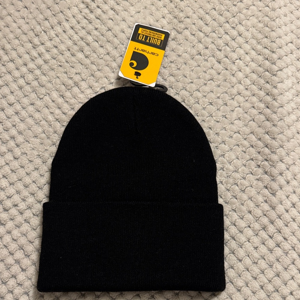 Carhartt Black Knit Cuffed Beanie - Picture 5 of 7
